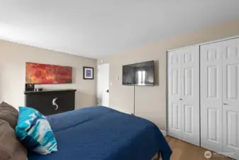 Abundant closet space