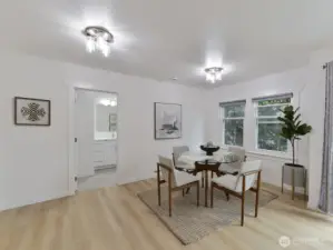 Dining area nice and ample.