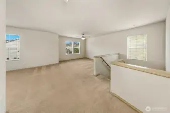 LARGE Loft area.  Part of this space can be turned into a 4th bedroom upstairs