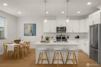 Gather, cook, and connect in a space designed for everyday living. The spacious kitchen flows seamlessly into the dining area, making serving delicious meals easy while staying connected to family and friends.