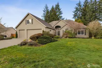 Spacious home, .5+ acre lot. 3 bdrm, 3 bath with bonus room over garage.