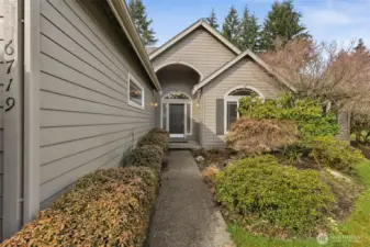 Front entrance to home.