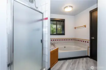 Bathroom attached to primary bathroom