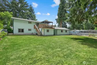 Huge lot and fully fenced.