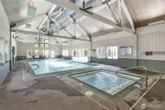 The Bay Club indoor pool and hot tub! Classes are available or just enjoy the facilities at your own pace.