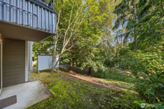 Living room with direct access to patio and backyard