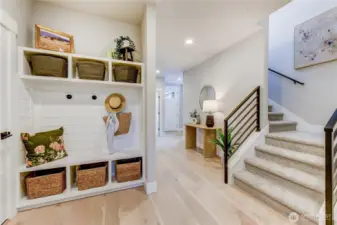 Garage Entry w/ Built-in Boot Bench