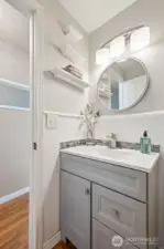 Adorable, updated main floor half-bathroom!