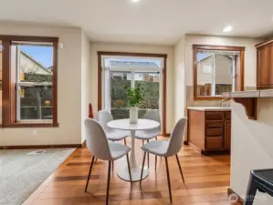 Kitchen with eating area