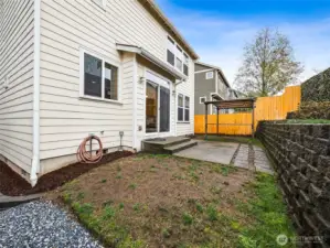 Back of house, fully fenced