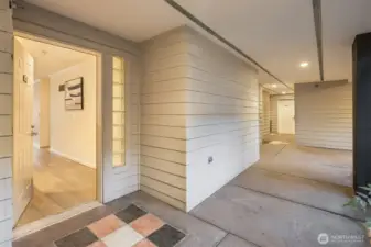 Private front entrance.