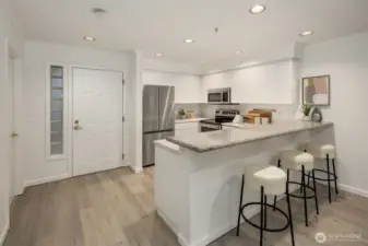 Stainless steel appliances are all included in the sale of the home.