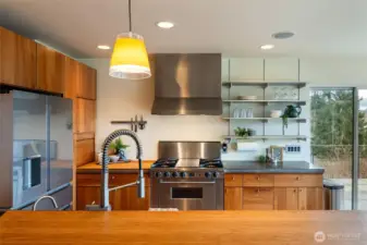 Function and beauty. (in addition to the cabinetry here there is a walk-in pantry at the back of the home, just steps away).