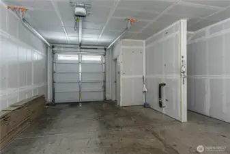 garage includes room for car and then some.  Also ability to add EV charging from panel.