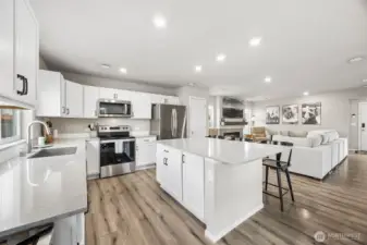 Open Concept Kitchen / Dining / Living Room