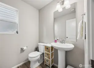 Powder Room on the Main Floor
