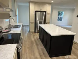 Kitchen view from laundry room.