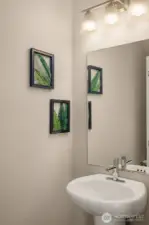 Half bathroom on main floor (sink and toilet)