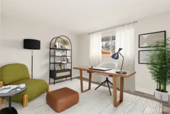 2nd Bedroom perfect for office, bedroom or flex space!