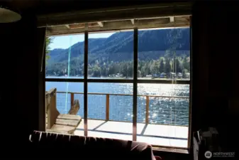 Enjoy the lake from the indoors too!