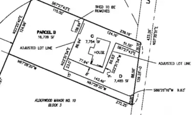 Two lots included! Lots C and D in this image are the two parcels included in this sale.