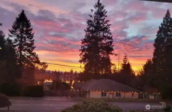 Wake to glorious sunrises and views of Martha Lake from multiple rooms in the house!