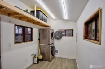 INSIDE WITH WASHER/DRYER