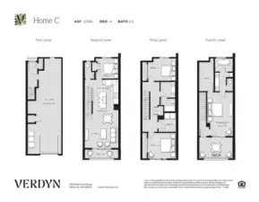 4BR C plan.  General reference only.