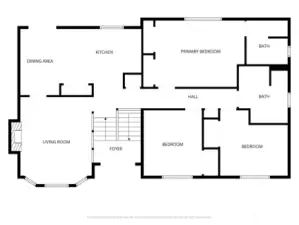 Main (upper) level floor plan