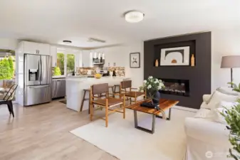 Bright, open living and dining area with seamless flow to the kitchen. Image from earlier listing in Sep 2025.