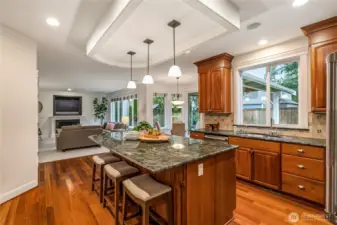 Kitchen view walking in from Dining Room