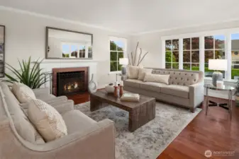 New Red Oak flooring flows throughout.