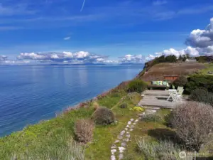 Path leading to deck with offering unbelievable views!
