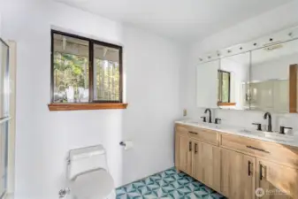 Primary bathroom.