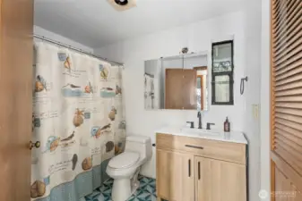 Upstairs bathroom.