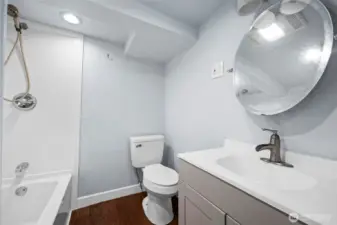 Downstairs full bath
