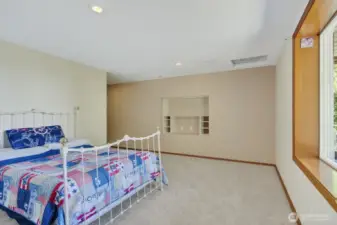 Guest Bedroom down that had a 3/4 bath and walk in closet.