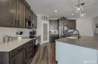 Walk-in pantry pantry paired with premium cabinetry