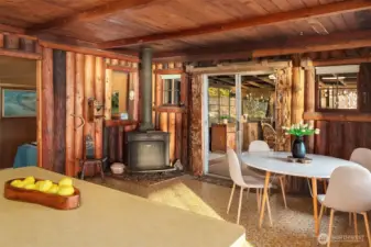 Main cabin kitchen and dining