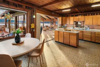 Main cabin kitchen and dining