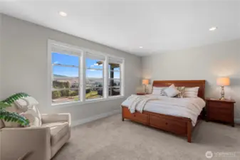 Primary Room with Large Windows. Check out that View!