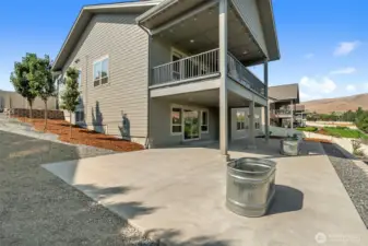 Backside of the Home. Nicly Landscaped