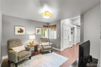 Extra living space to use as a flex space or dining area.