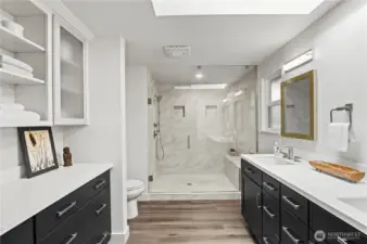This master bathroom will wake you up in elegance and luxury.