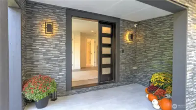 Welcoming front entry.