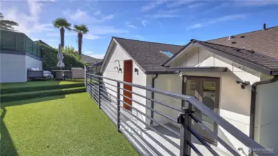 Outdoor space perfect for gatherings and relaxation.