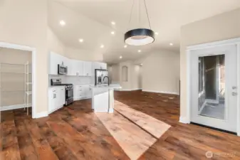This floorplan allows life to happen! Dining nook, oversized walk in pantry and door to the patio.