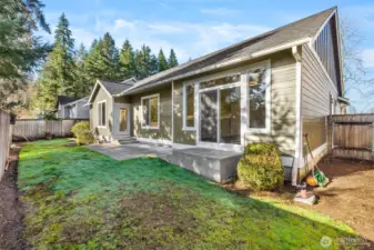 Nice side yard with gate.