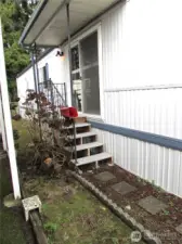 FRONT DOOR, RARELY USED.