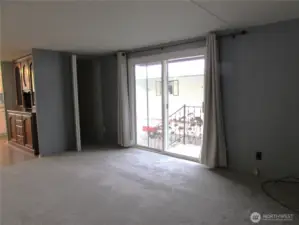 EXTRA STORAGE OFF SLIDER IN LIVING ROOM